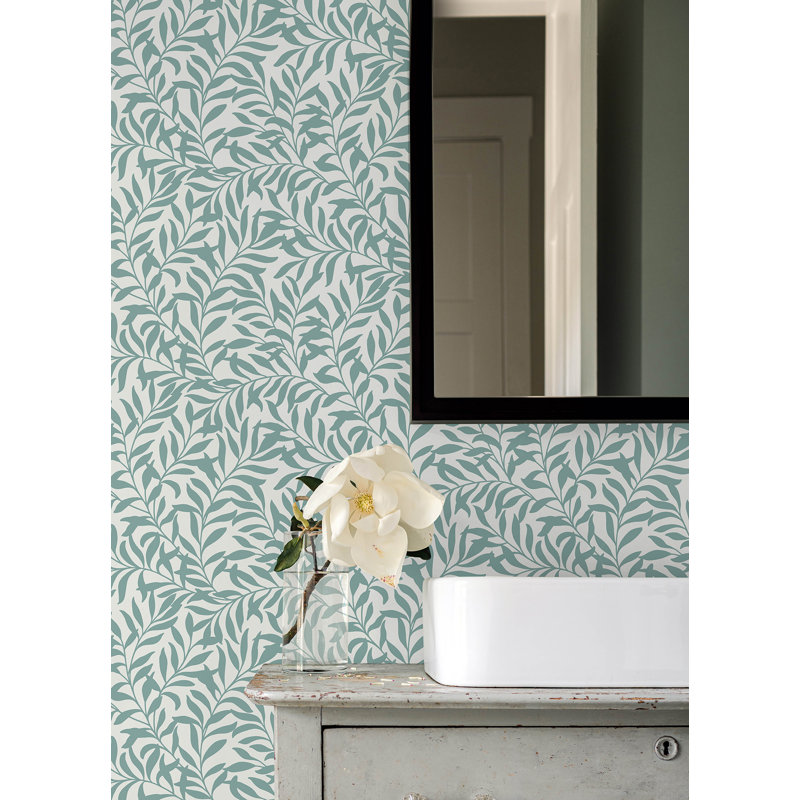 Rouleau de papier peint adhésif L 18 pi x l 20,5 po, Vert