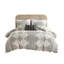 Ensemble de literie pour lit double / grand lit Boho Chic, microfibre imprimée avec coussin décoratif, hypoallergénique