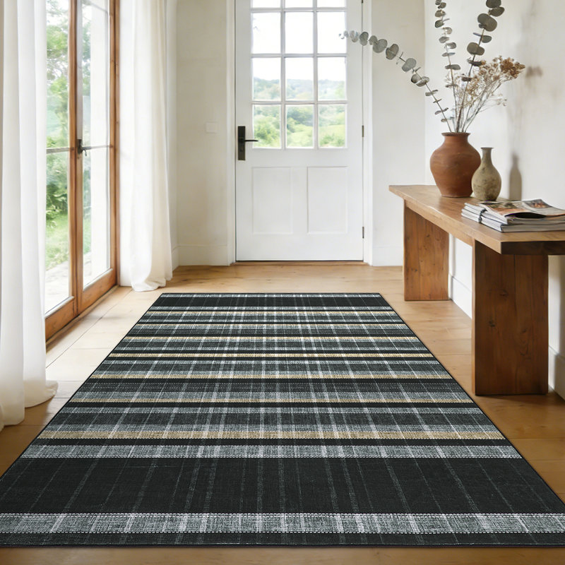Washable Area Rugs for Living Room Vintage Rugs Stain Resistant Carpet for Bedroom with Non Slip Backing Home Decor Area Rugs for Indoor Dining Room, Farmhouse, Office and Dorm