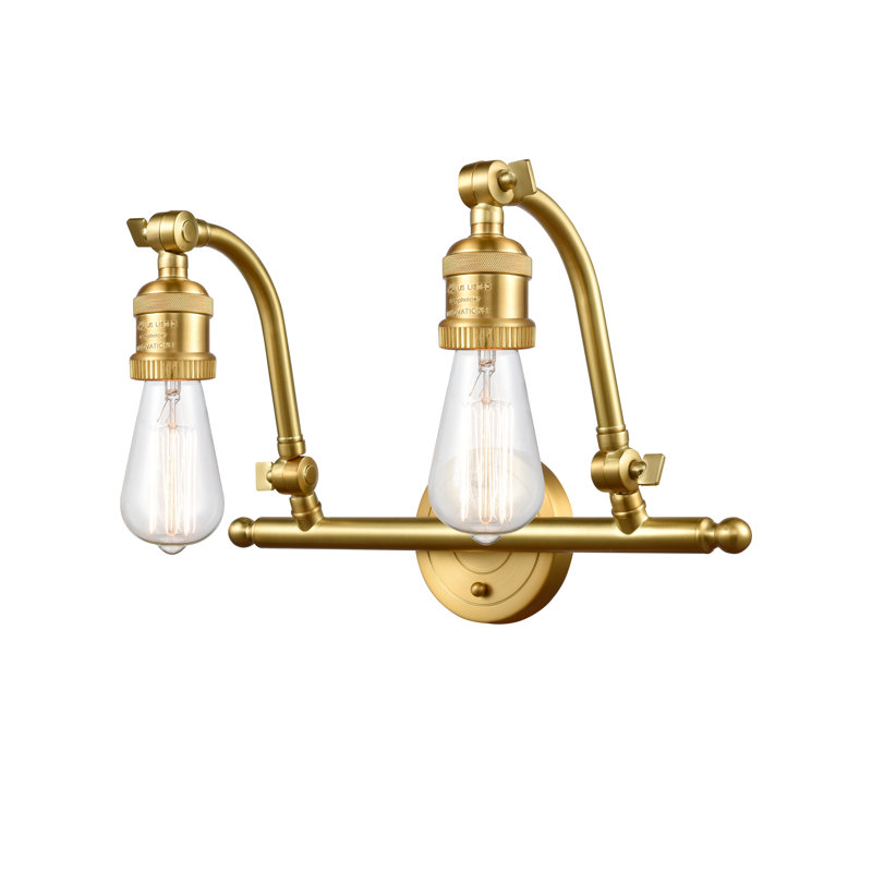 Blanton 2 - Light Dimmable Vanity Light, Satin Gold