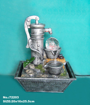 Copes Weather Resistant Sculptural Fountain with Light