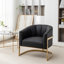 Fauteuil demi-tonneau rembourré l 30 po Romy-1182314356