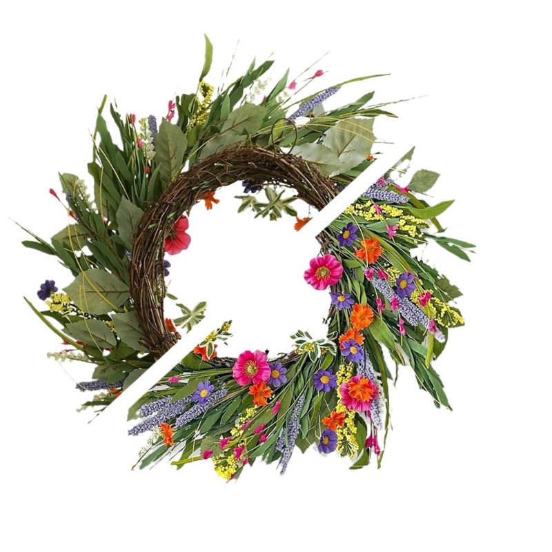 Artificial Spring Summer Wreath