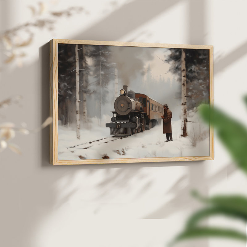 Art de Noël - CMV - Reproduction encadrée - Restickable, Naturel, H 22 po x l 28 po