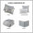6 Piece Cotton Comforter Set Grey