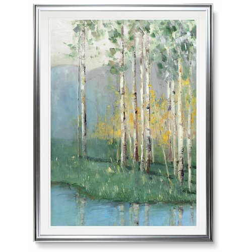 Millwood Pines Birch Reflections II On Canvas Print & Reviews | Wayfair