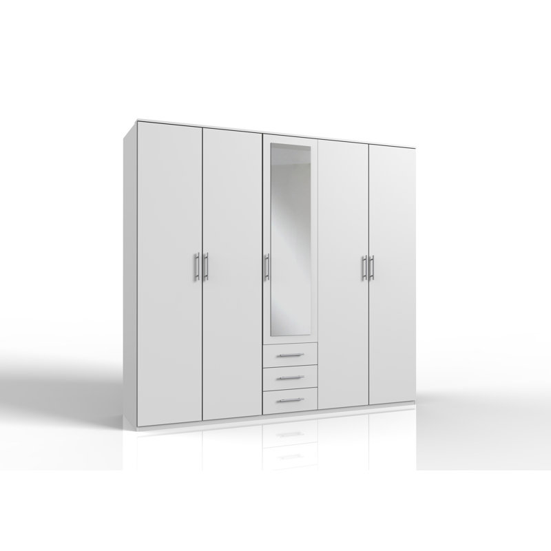 Harron 5 Door Manufactured Wood Wardrobe