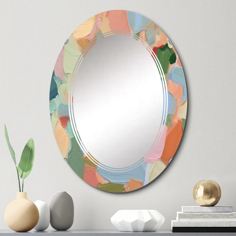 Atakent - Miroir mural moderne ovale, 30 po x 20 po