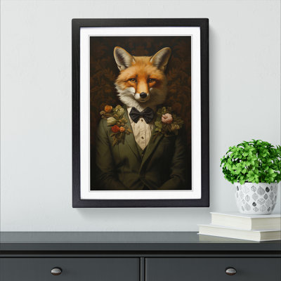 Fox Renaissance - Single Picture Frame Print on Wood
