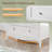 White 3 Drawer Chest
