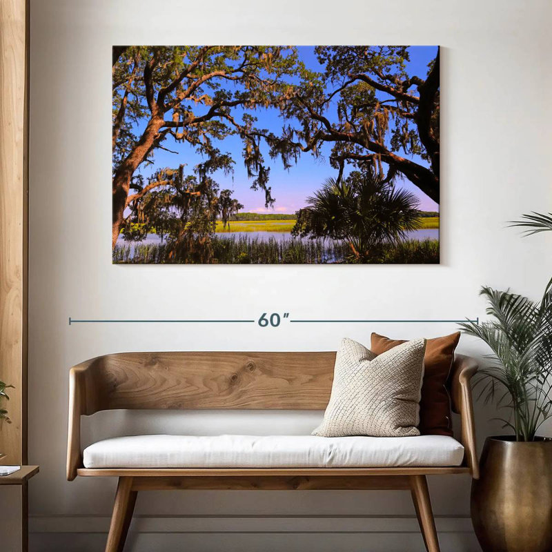 Lowcountry Marsh Oak Trees, 32" H x 48" W
