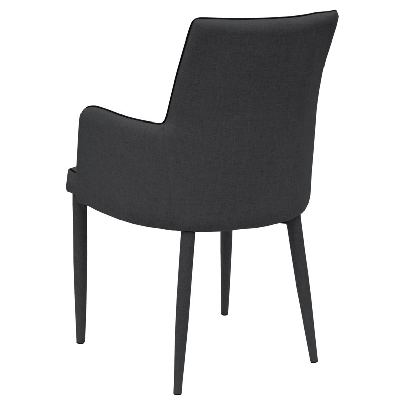 2 - Person Dining Set, Charcoal, Chrome