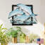 Décoration murale rétro en bois Dolphin Pod-1366402842