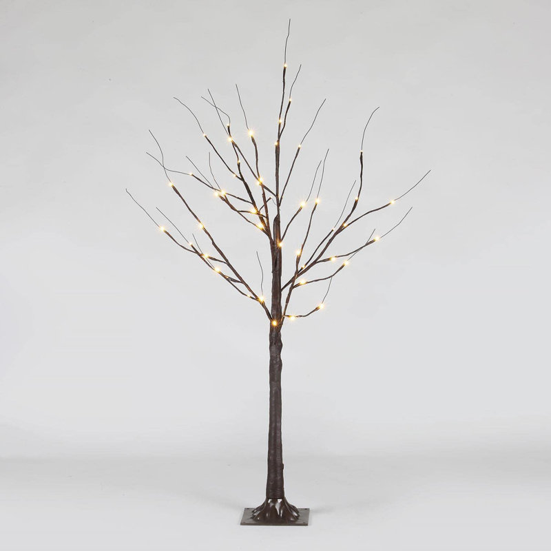 Lighted Artificial Cedar Christmas Tree, 5ft H x 2.92ft W x 2.92ft D