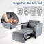 Fauteuil convertible en velours capitonné de 36,41 po de large Sancia-405649369