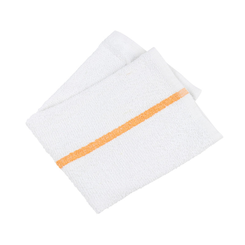 Jacquard Tea Towel Kitchen Towel, Gold/White