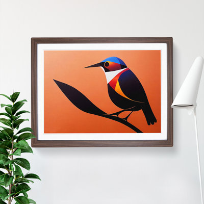Angelical Bird Abstract - Framed Print