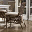 Chaise d'appoint à dossier en croix gris naturel