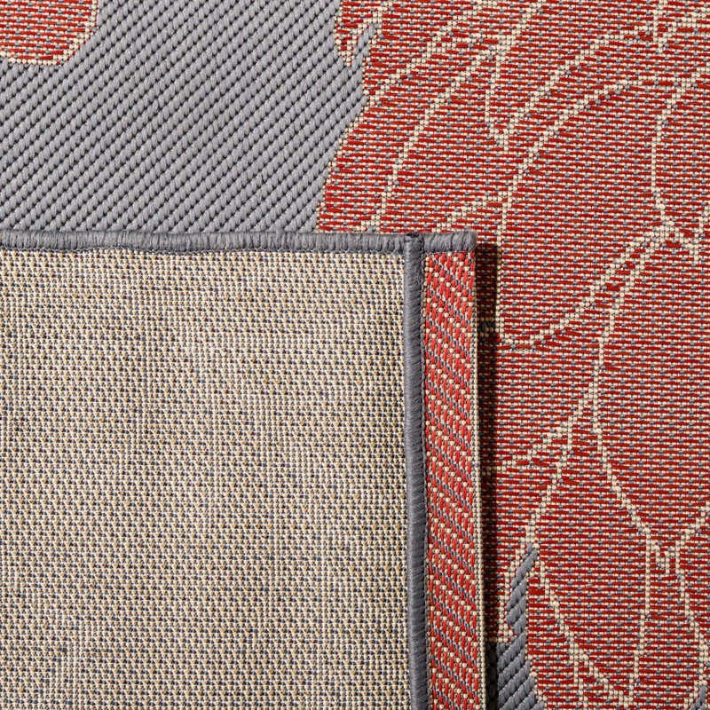 Adelmino Performance Floral Indoor/Outdoor Area Rug, Round 6'7"