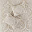 Ensemble de housse de couette damassé en coton touffeté 3 pièces Viola, literie beige multicolore pour très grand / très grand californien, certifié Oeko-Tex-123428266-123428268