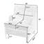 Fauteuil d'appoint moderne - Canapé simple moelleux avec dossier ergonomique et pieds en bouleau-1350276614