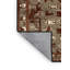 Tapis art déco brun lavable à la machine-1253720455
