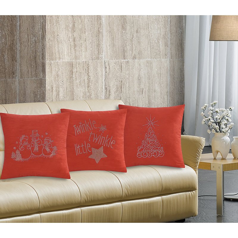 Coussin décoratif en polyester Seasonal Xmas Christmas Holiday, Polyester/ Bourre en polyester