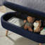 Banc de rangement avec repose-pieds ovale Luxury-1769012193