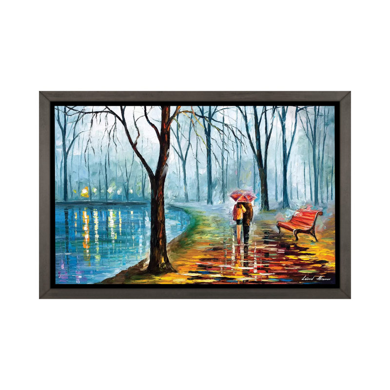 «Inside the Rain» par Leonid Afremov - reproduction d'art encadrée, H 40 po x l 60 po x 1,5 po