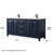 Daria 72'' Double Bathroom Vanity with Carrara Marble Top-97900762-97900769-97900764
