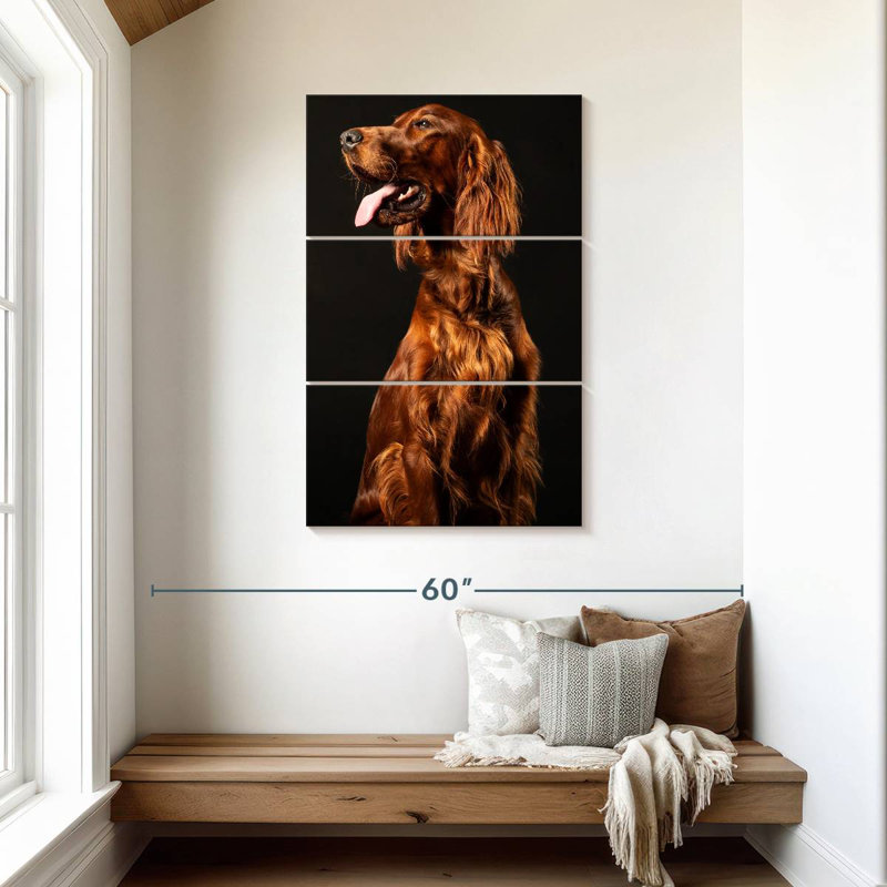 Brampt Irish Setter Dog, 45" H x 28" W
