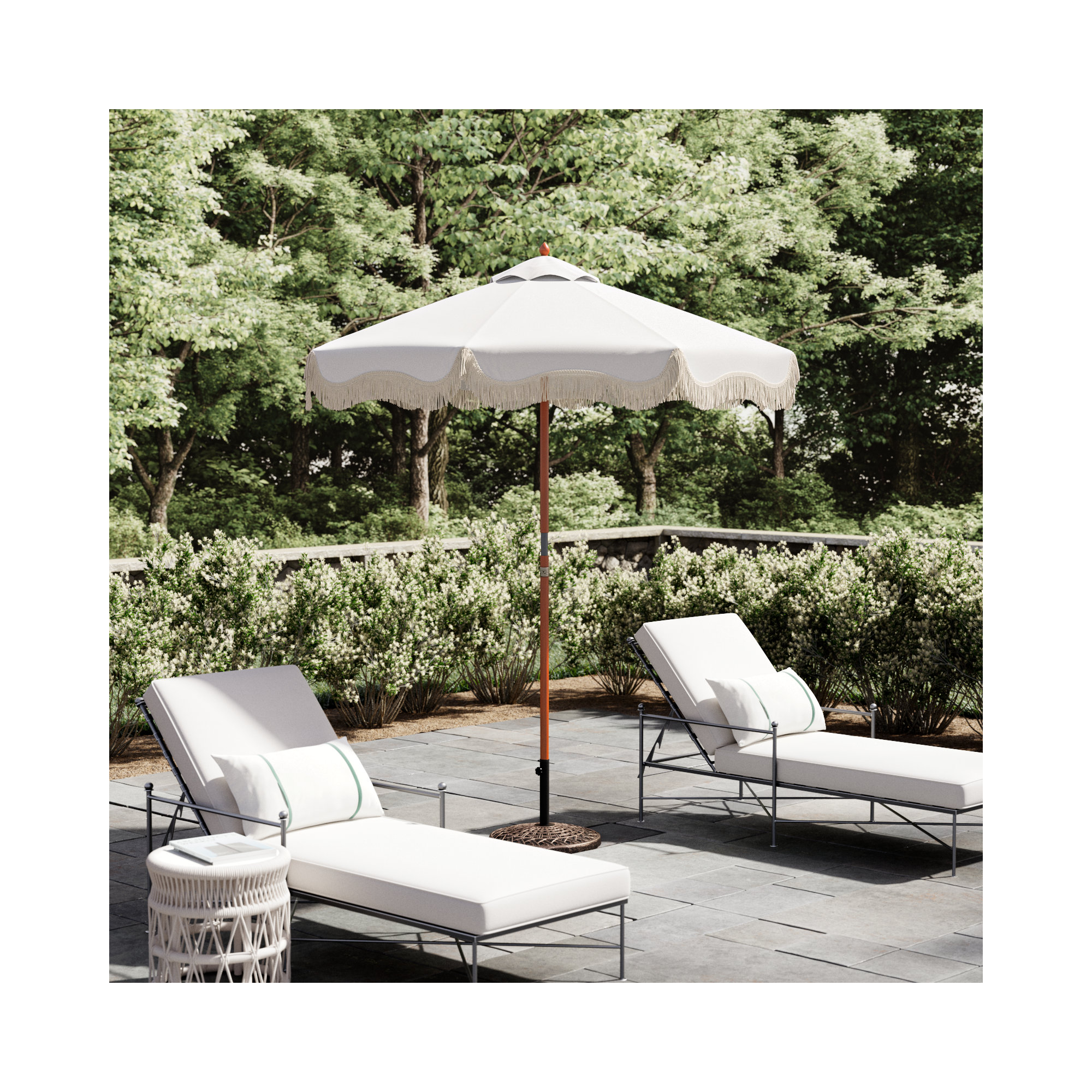 84'' Outdoor Umbrella, White