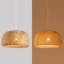 Luminaire suspendu en bambou tissé à la main - Lustre en rotin naturel pour îlot de cuisine, salle à manger et plafond de chambre à coucher - Luminaire suspendu réglable certifié UL avec douille E26-1246156393