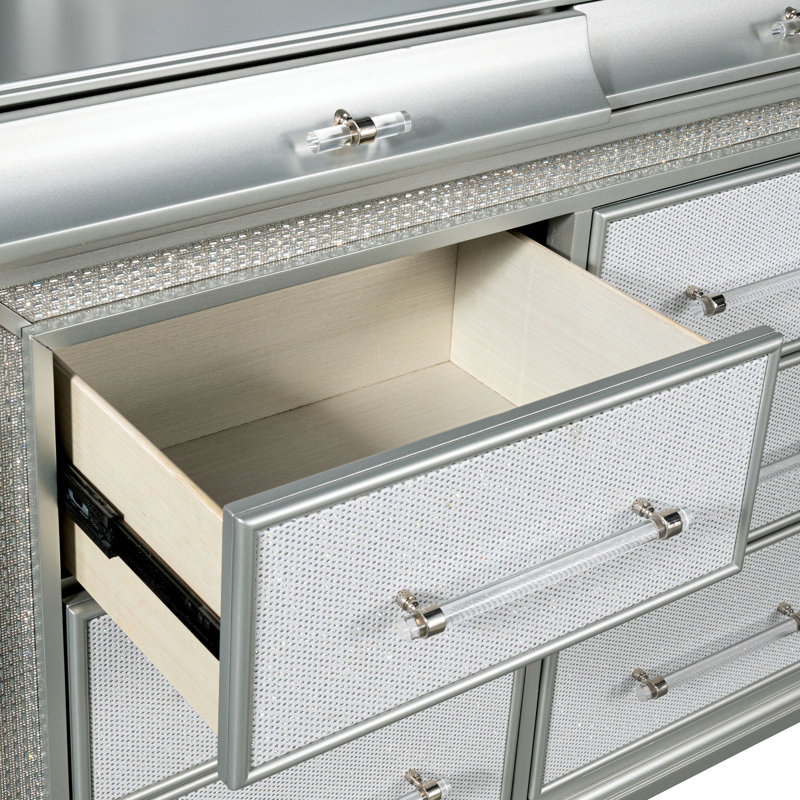 Commode 12 tiroirs avec lumière DEL Emika