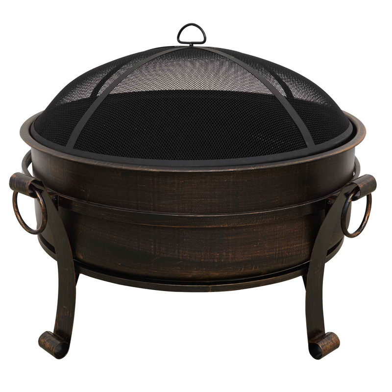 Hofstetter Round Steel Wood Burning Smokeless Fire Pit