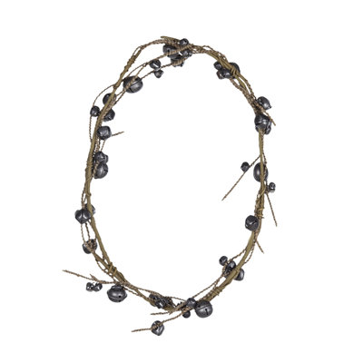 Faux Bell Garland - Black - 5'