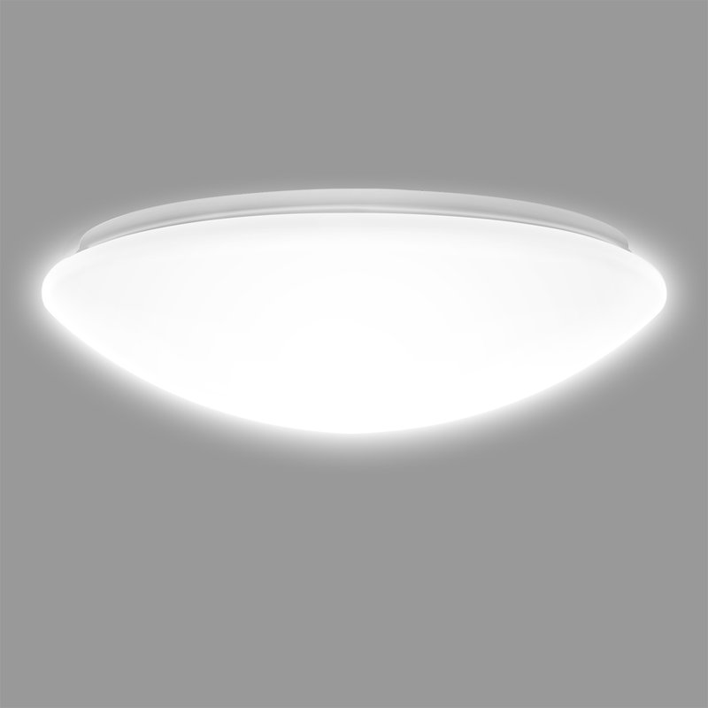Grogg 13in. White Round Mushroom LED Flush Mount, 6000