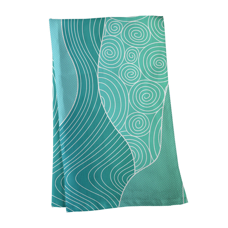 Tea Towel Kitchen Towel, Poly Twill, Mint