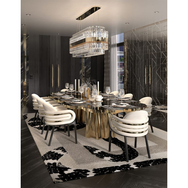 Infinity 6 - Person Double Pedestal Dining Set