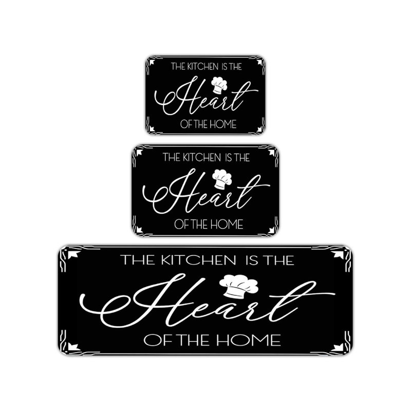 Tapis de cuisine 3 pièces Kitchen Is The Heart
