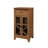 Classic Glass-Door Bar Cabinet with Bottle Storage-801972303