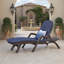 Chaise longue d'extérieur en plastique, fauteuil inclinable d'extérieur au look osier-280695795