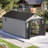 Patio Plastic Portable Outdoor Storage Shed with Deck-127386044