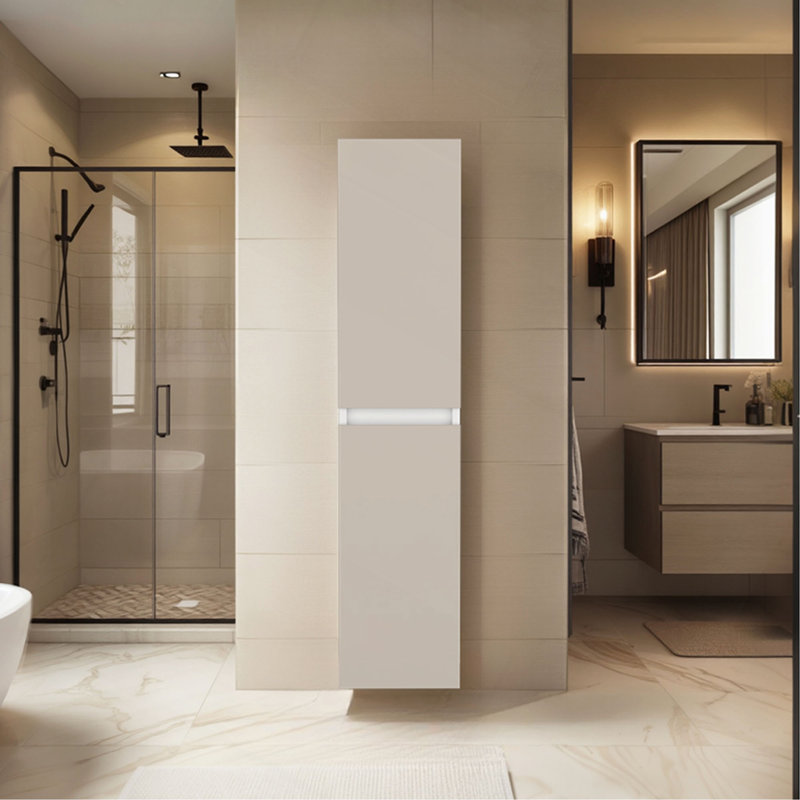 Solution de rangement murale moderne pour deux pièces Nettleton