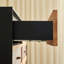 Commode de rangement vintage en bois massif avec 6 tiroirs