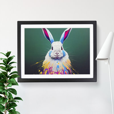 XH1022-6685X Painted Rabbit - Single Picture Frame Painting
