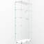 Vitrine en verre trempé avec éclairage à piles et à changement de couleur, blanc, pour chambre à coucher, L 30,06 po, couloir l 13,39 po, longueur, largeur