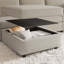 Siège sans accoudoirs pour canapé modulaire modulaire, siège de canapé convertible avec rangement-1762383898