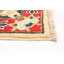Tapis unique en laine noué à la main de style Gazni rouge et doré des années 2010 de 8 pi 1 po x 9 pi 11 po Qaiden