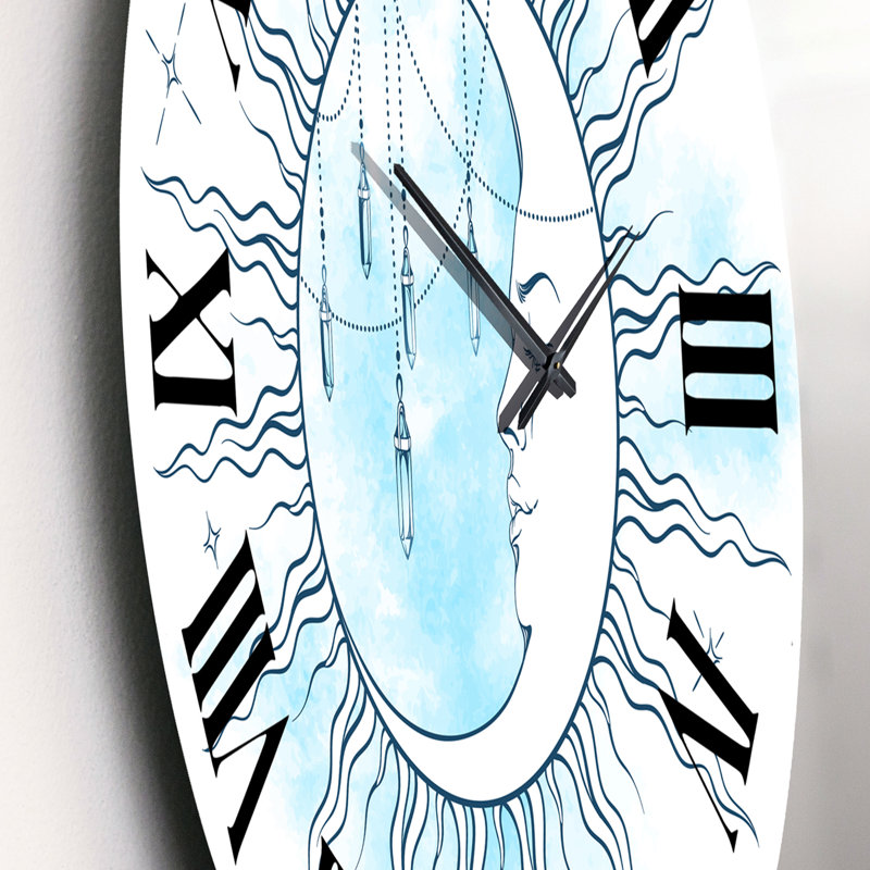 Horloge murale bohème et éclectique, Moyen